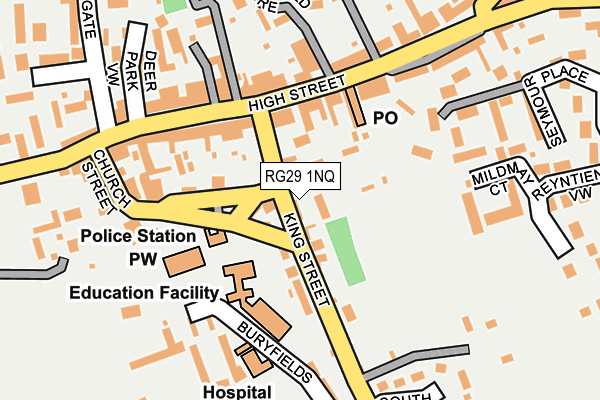 RG29 1NQ map - OS OpenMap – Local (Ordnance Survey)