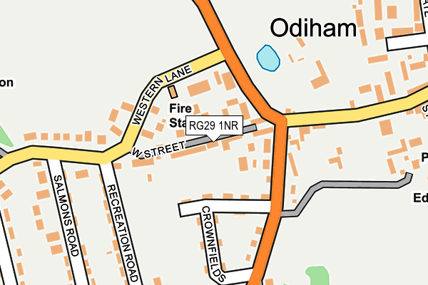 RG29 1NR map - OS OpenMap – Local (Ordnance Survey)