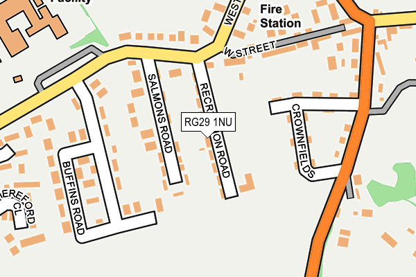 RG29 1NU map - OS OpenMap – Local (Ordnance Survey)