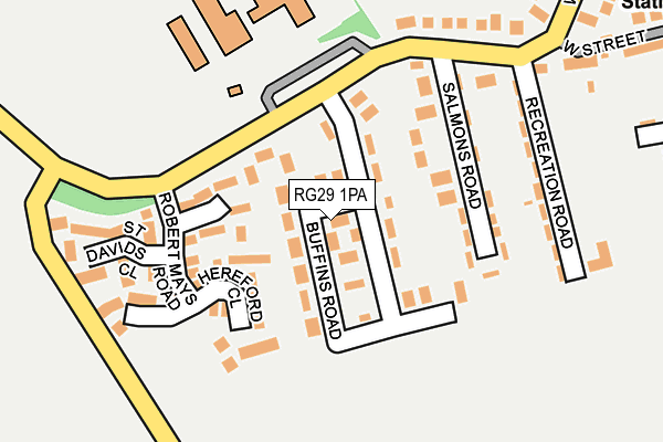RG29 1PA map - OS OpenMap – Local (Ordnance Survey)