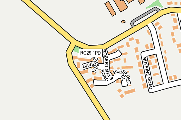 RG29 1PD map - OS OpenMap – Local (Ordnance Survey)