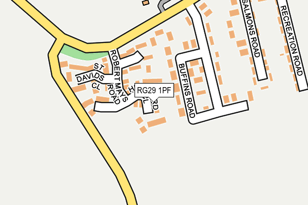 RG29 1PF map - OS OpenMap – Local (Ordnance Survey)