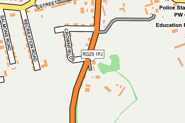 RG29 1PJ map - OS OpenMap – Local (Ordnance Survey)