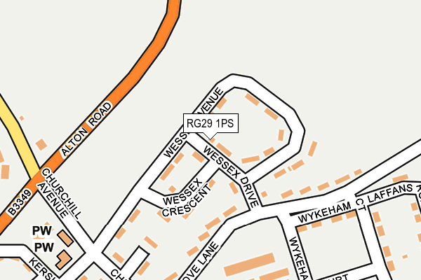 RG29 1PS map - OS OpenMap – Local (Ordnance Survey)