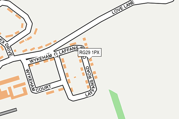 RG29 1PX map - OS OpenMap – Local (Ordnance Survey)