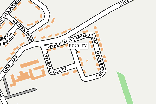 RG29 1PY map - OS OpenMap – Local (Ordnance Survey)