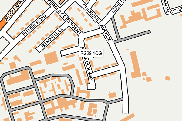 RG29 1QG map - OS OpenMap – Local (Ordnance Survey)