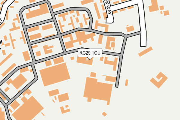 RG29 1QU map - OS OpenMap – Local (Ordnance Survey)
