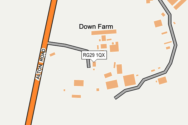 RG29 1QX map - OS OpenMap – Local (Ordnance Survey)
