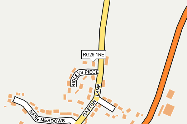 RG29 1RE map - OS OpenMap – Local (Ordnance Survey)