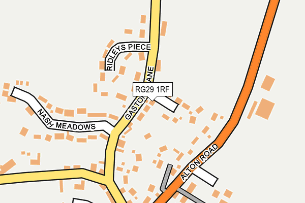 RG29 1RF map - OS OpenMap – Local (Ordnance Survey)