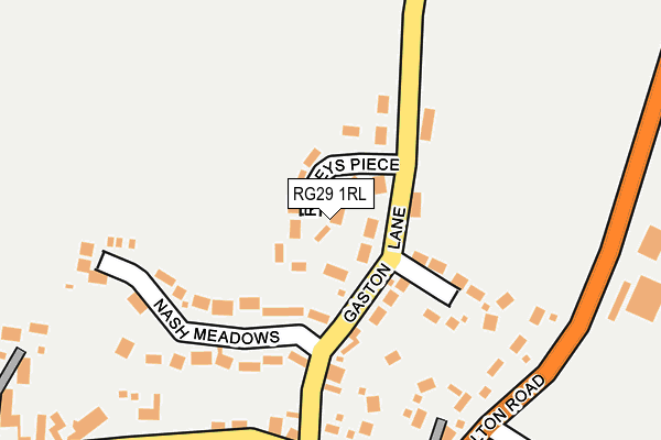 RG29 1RL map - OS OpenMap – Local (Ordnance Survey)