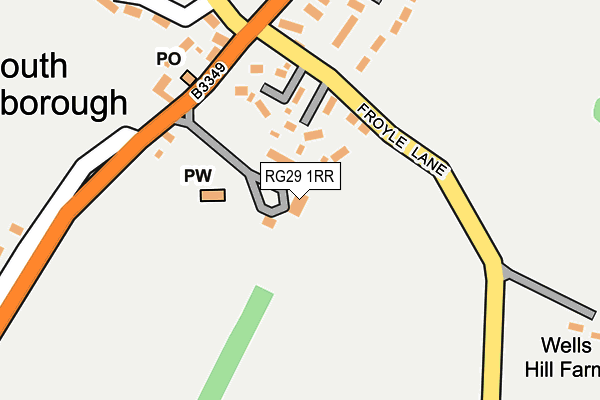 RG29 1RR map - OS OpenMap – Local (Ordnance Survey)