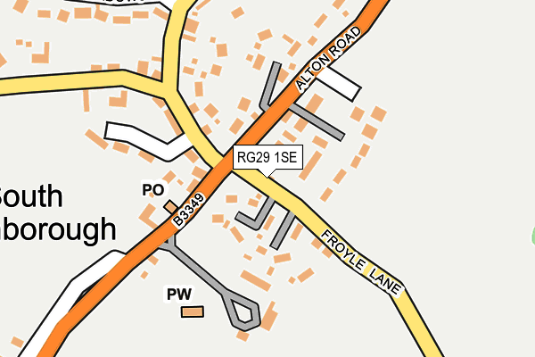 RG29 1SE map - OS OpenMap – Local (Ordnance Survey)