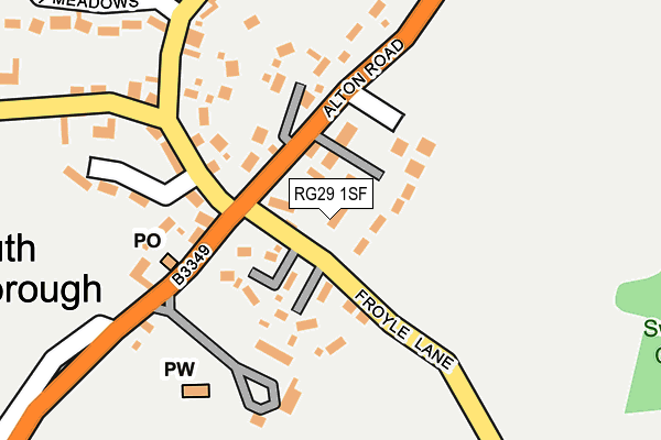 RG29 1SF map - OS OpenMap – Local (Ordnance Survey)