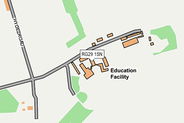 RG29 1SN map - OS OpenMap – Local (Ordnance Survey)
