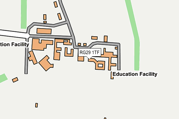 RG29 1TF map - OS OpenMap – Local (Ordnance Survey)