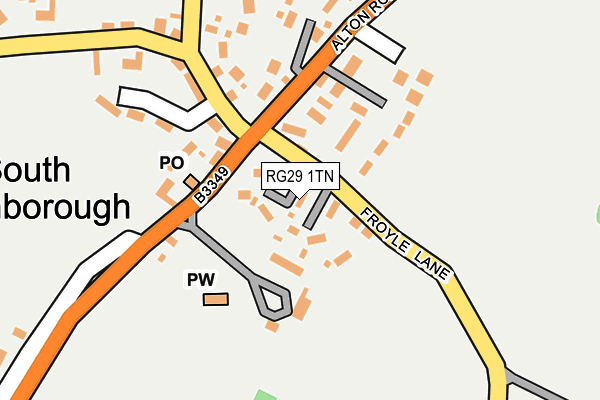 RG29 1TN map - OS OpenMap – Local (Ordnance Survey)