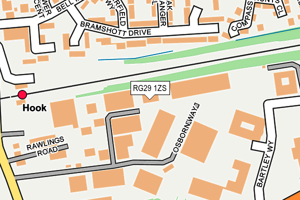 RG29 1ZS map - OS OpenMap – Local (Ordnance Survey)