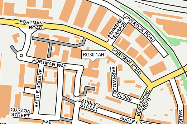RG30 1AH map - OS OpenMap – Local (Ordnance Survey)
