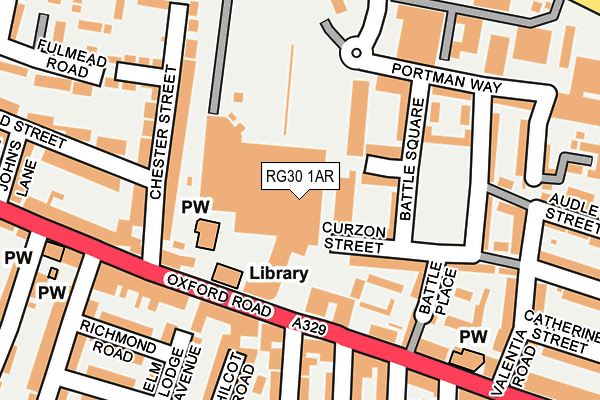 RG30 1AR map - OS OpenMap – Local (Ordnance Survey)