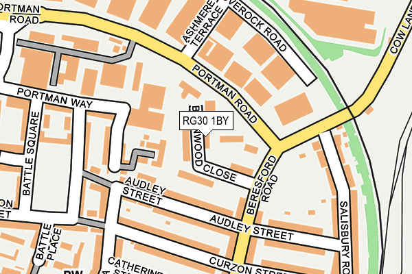 RG30 1BY map - OS OpenMap – Local (Ordnance Survey)