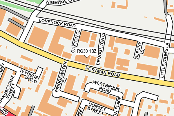 RG30 1BZ map - OS OpenMap – Local (Ordnance Survey)