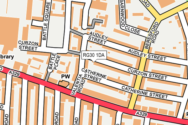 RG30 1DA map - OS OpenMap – Local (Ordnance Survey)