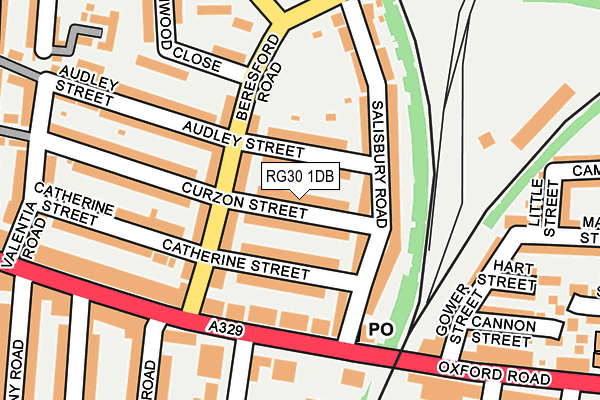 RG30 1DB map - OS OpenMap – Local (Ordnance Survey)