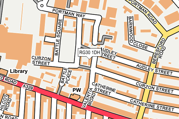 RG30 1DH map - OS OpenMap – Local (Ordnance Survey)