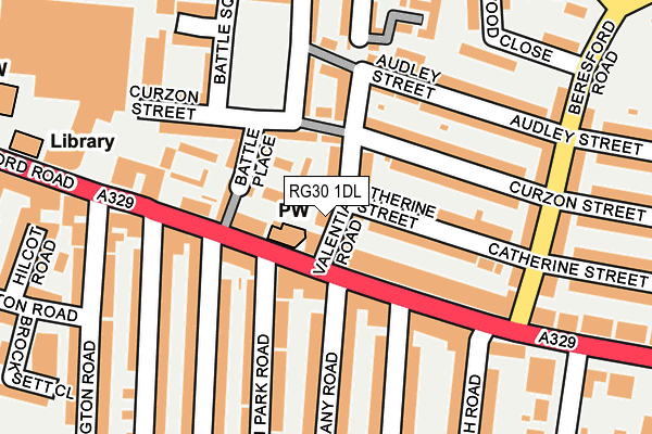 RG30 1DL map - OS OpenMap – Local (Ordnance Survey)