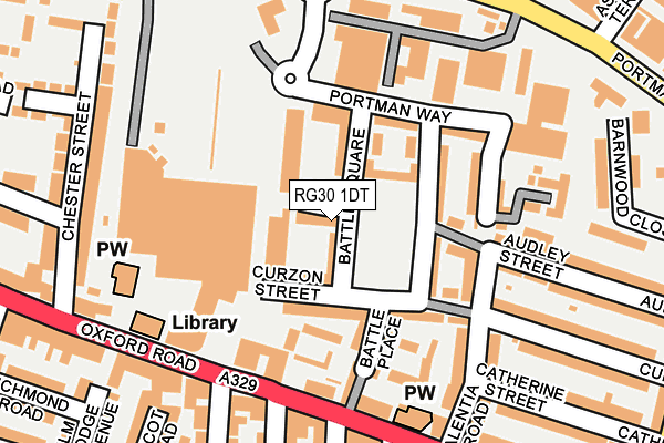 RG30 1DT map - OS OpenMap – Local (Ordnance Survey)