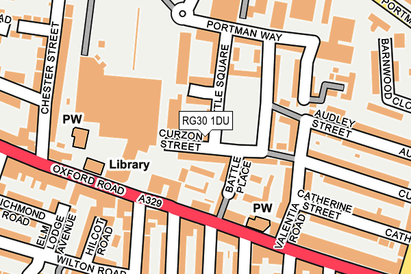 RG30 1DU map - OS OpenMap – Local (Ordnance Survey)