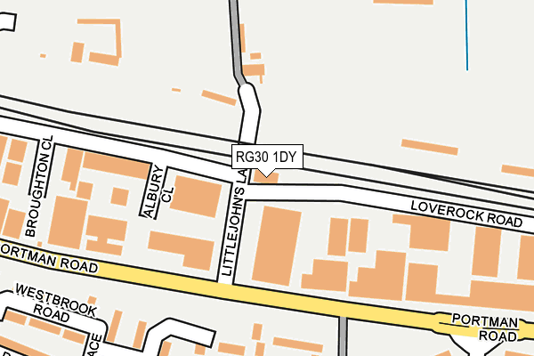 RG30 1DY map - OS OpenMap – Local (Ordnance Survey)