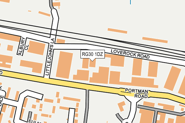 RG30 1DZ map - OS OpenMap – Local (Ordnance Survey)