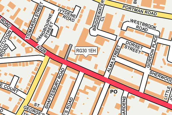 RG30 1EH map - OS OpenMap – Local (Ordnance Survey)