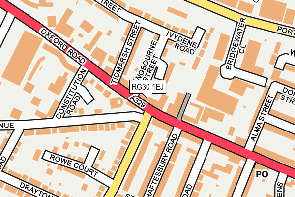 RG30 1EJ map - OS OpenMap – Local (Ordnance Survey)