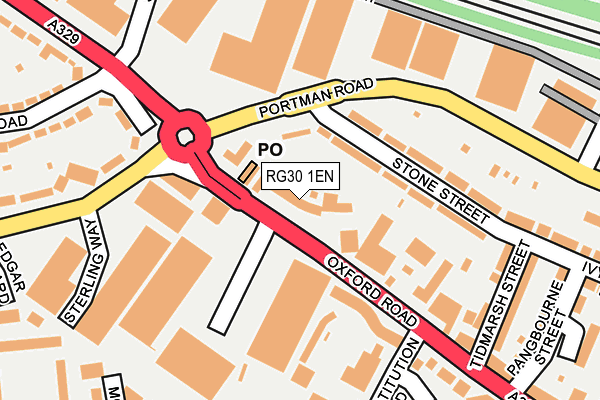 RG30 1EN map - OS OpenMap – Local (Ordnance Survey)