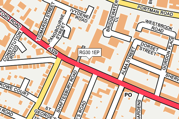 RG30 1EP map - OS OpenMap – Local (Ordnance Survey)