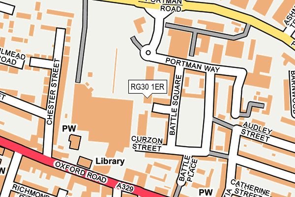 RG30 1ER map - OS OpenMap – Local (Ordnance Survey)