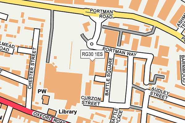 RG30 1ES map - OS OpenMap – Local (Ordnance Survey)