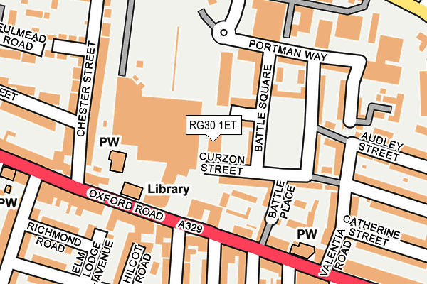 RG30 1ET map - OS OpenMap – Local (Ordnance Survey)