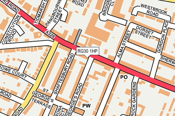 RG30 1HP map - OS OpenMap – Local (Ordnance Survey)