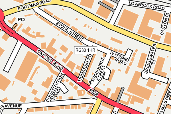 RG30 1HR map - OS OpenMap – Local (Ordnance Survey)