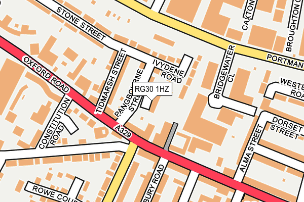 RG30 1HZ map - OS OpenMap – Local (Ordnance Survey)