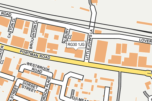 RG30 1JG map - OS OpenMap – Local (Ordnance Survey)