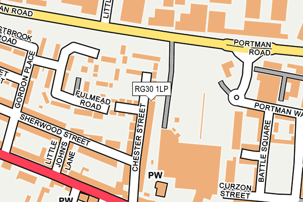 RG30 1LP map - OS OpenMap – Local (Ordnance Survey)