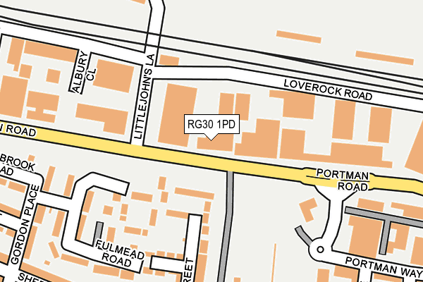 RG30 1PD map - OS OpenMap – Local (Ordnance Survey)