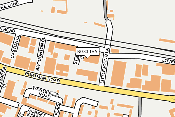 RG30 1RA map - OS OpenMap – Local (Ordnance Survey)