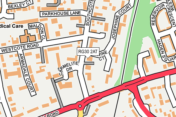 RG30 2AT map - OS OpenMap – Local (Ordnance Survey)